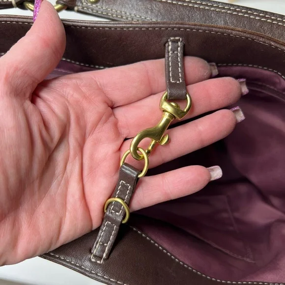 Large Vintage Rare Coach Patchwork Tote - Picture 9 of 16